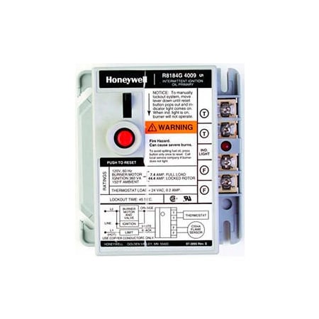 Resideo Honeywell Protectorelay Oil Burner Control W/ 45 Sec Lock Out Timing R8184G4009